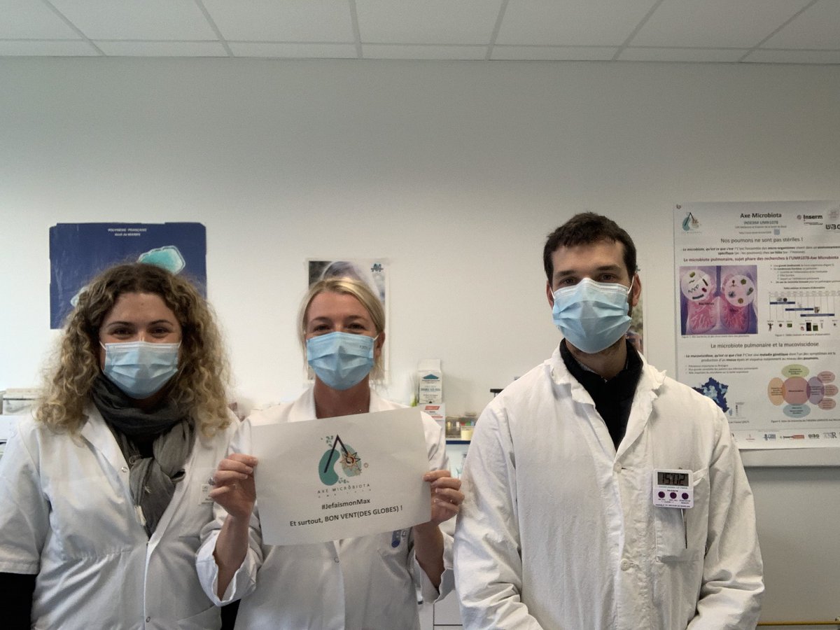 Genevieve_Hery's tweet photo. .@MaximeSorel donne son souffle pour @vaincrelamuco. @eilaynis (#CIMeNTstudy), @GuillouxCharles (#BEACHstudy) et toute l’équipe #Microbiota lui souhaitent le meilleur sur son beau 🐉 des mers dans cette aventure fantastique du @VendeeGlobe ! #JeFaismonMax https://t.co/cuRqlzDNQV