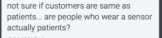 T1Bionic's tweet image. Some important questions from the #WeAreNotWaiting community for Kevin Sayer, CEO of Dexcom, at #DData2020