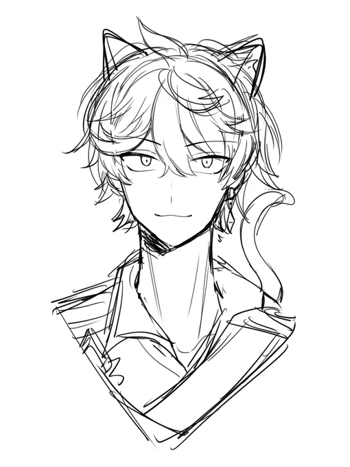 doodles + wip of tartar that i will never finish 