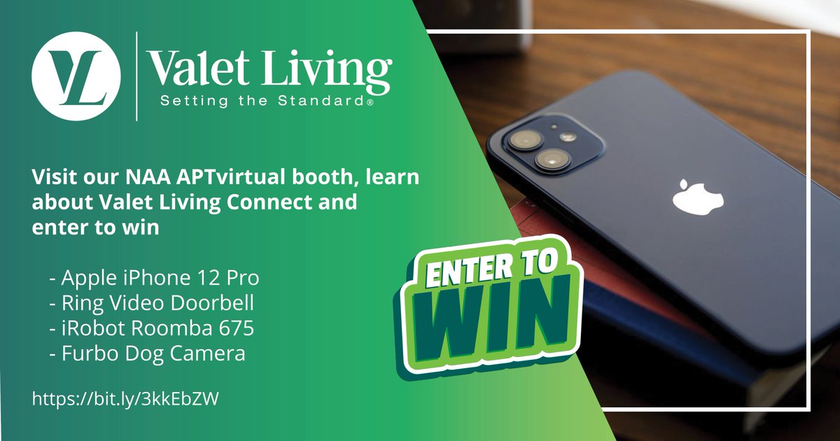 ValetLiving's tweet photo. It's the final day of #APTvirtual and Valet Living's booth is open from 1PM ET to 4PM! Don't miss your chance to schedule a FREE demo and enter to win up to $10,000 in prizes! 🤩
Visit the Valet Living virtual booth at https://t.co/AzHXJdh0Cg ✨#ThisIsLiving https://t.co/GSSyHmyaLb