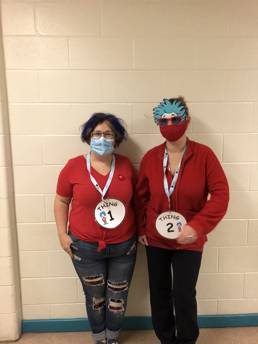 Lynn_Reich1's tweet photo. It was dress as your favourite character today @basinviewdrive. Mrs.Scott and I had fun withThe Cat in the Hat form @primarykeefe !! https://t.co/oiRQ7KiLas