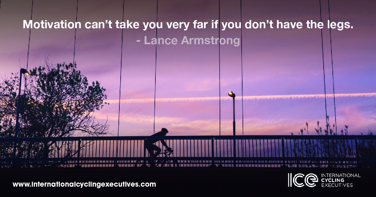 #Thursdaythoughts

"Motivation can’t take you very far if you don’t have the legs.”
- Lance Armstrong
.
.
.
#cyclingexecs #realconversations #genuineconnections #businessonbikes #networkingdonedifferently 
#icecommunity