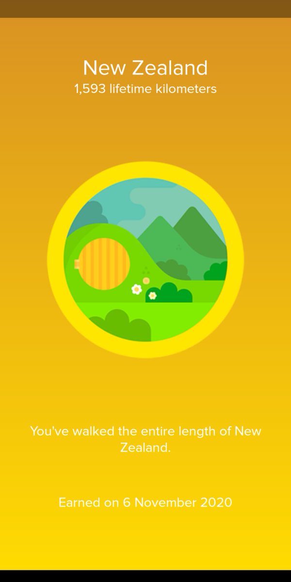 Since reading <a href="/AnnaMcNuff/">Anna McNuff</a>'s 100 Adventures book, daughter has talllied up enough activity on her fitbit to have walked the length of New Zealand, and her response? "Just like Anna did!" ❤️❤️
