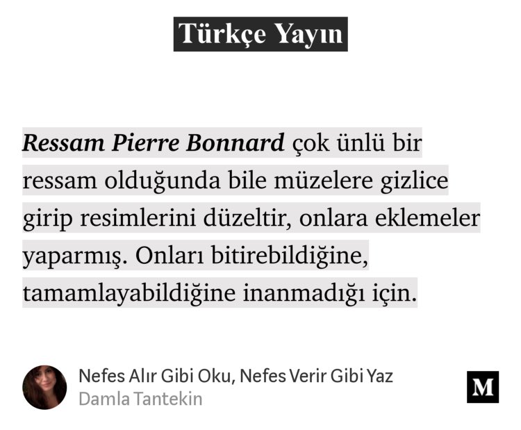 OmurDamla's tweet photo. Yeni Yazı: Nefes Alır Gibi Oku, Nefes Verir Gibi Yaz
https://t.co/oRw4COT6fj https://t.co/3jUDTKVNAV
