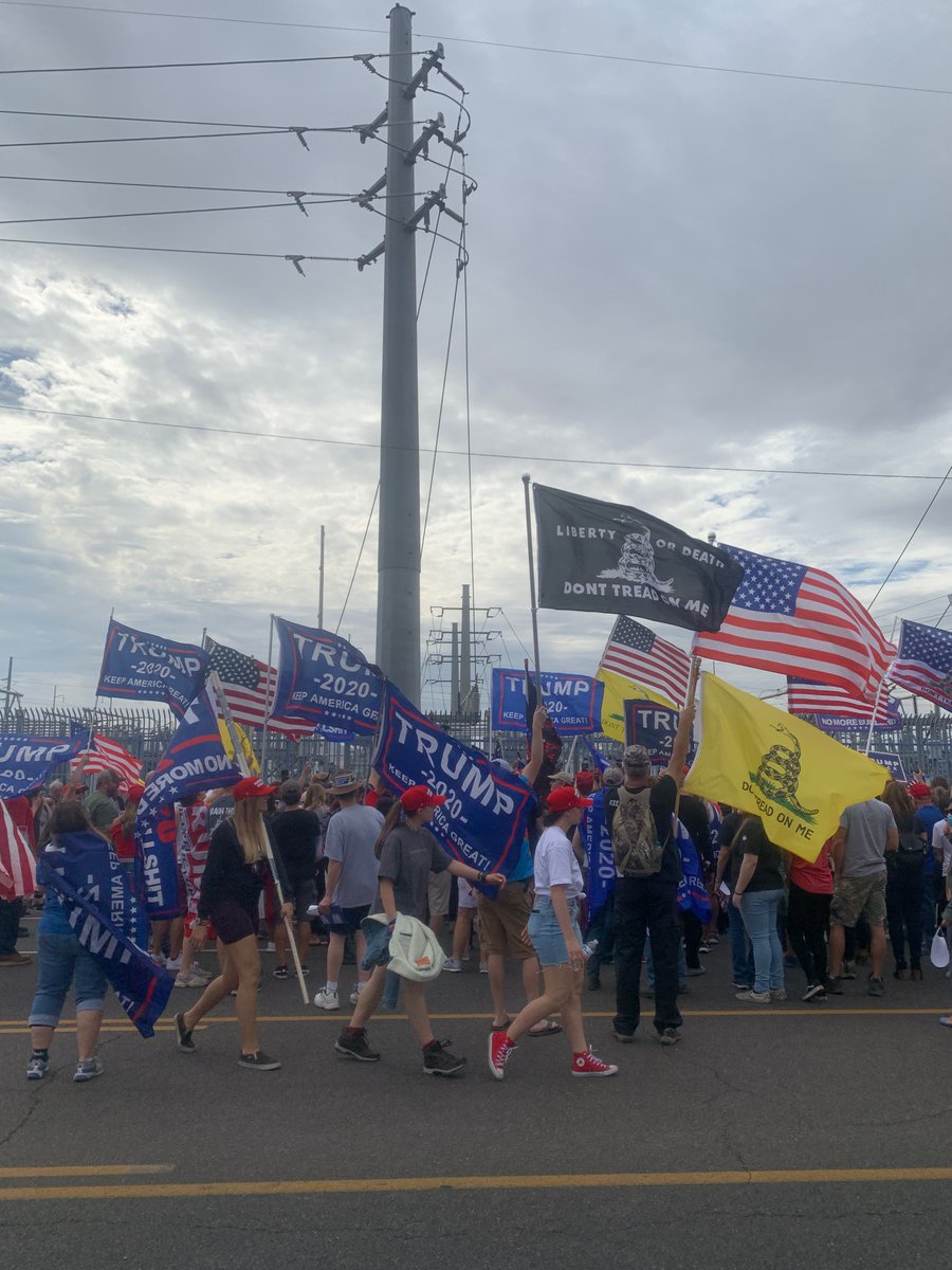 Alex Jones contingent has broken off into a separate gathering in the street. He’s leading them in a chant of “arrest bill gates!” And “Arrest joe biden!”
