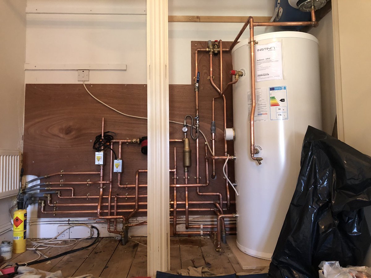 Long week getting this off the first floor landing, re routing pipework and a general tidy up. External pipework only feasible option unfortunately on this one. <a href="/myGrantUK/">Grant UK</a>