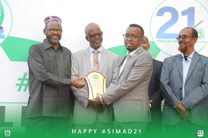 SIMADUniversity's tweet photo. Congratulations (Y)! Best Innovator Award of the Year 2020, Mr. Mohamed Muse Hassan. SIMAD University honors you talent and vision on creativity and innovations.
#SIMAD21 https://t.co/l8bRh5yHaW