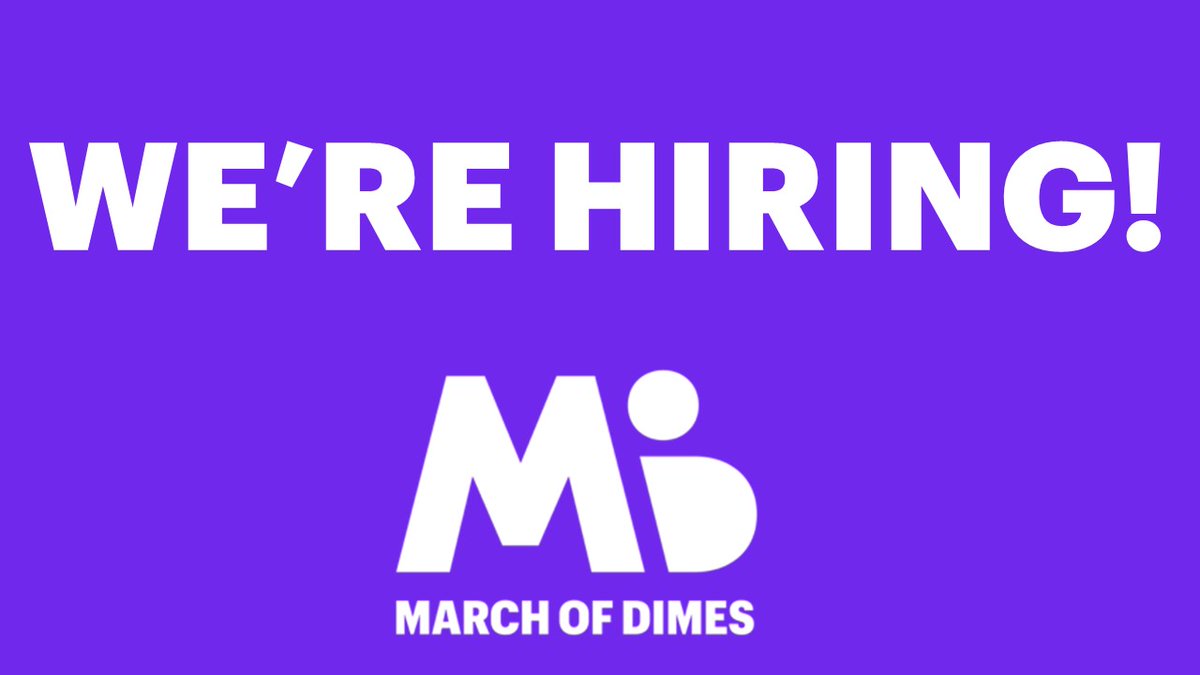 March of Dimes fights for the health of all moms and babies. Would you like to join the fight? Our Kansas City area team is growing. Apply today!
bit.ly/2GyahTk