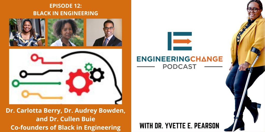 DrCABerry's tweet photo. I know I am in this so I am biased, but this podcast is FIRE!!!! @PhirstDown @arlnetworkorg @BlkInEngineerng @dryepearson #DEI #EngineeringChangePodcast #DrYEP https://t.co/ER6BJS4gXr https://t.co/Oqc6EJOdtV