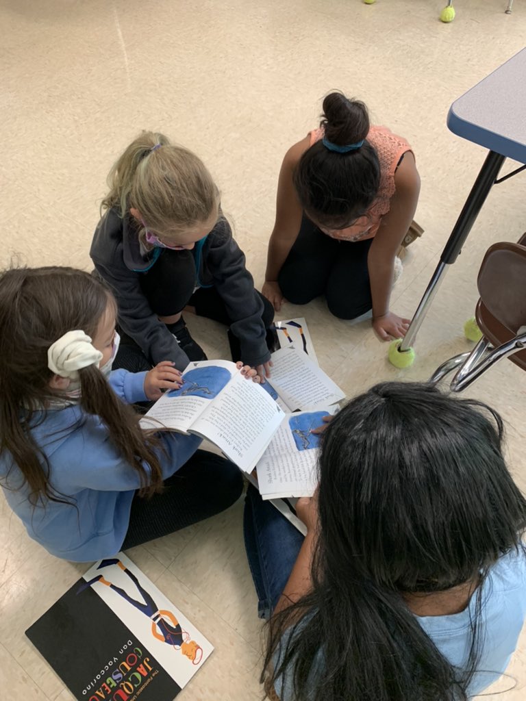 heatherharmon7's tweet photo. Our first day of reading buddies was a success! Our friends from @MrsSpencerEES class were so kind and did such a great job reading the books they have been working so hard on. We can’t wait to do it again! #EESsoars https://t.co/DQIL8Wd8yY