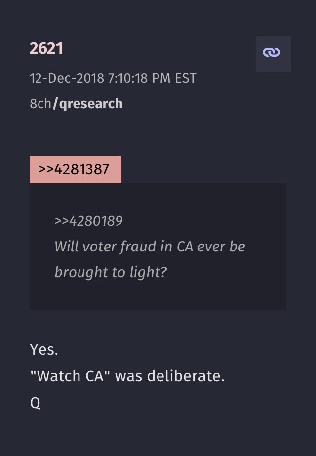 CA is 55 electoral votes. (5:5) WHAT IF...while everyone is focused on PA, GA, AZ and NV, but CA somehow goes RED. One more state like NC would give him enough votes to win. Remember...they called CA before the polls even closed. Just my little Friday Fantasy   #ItsFriday