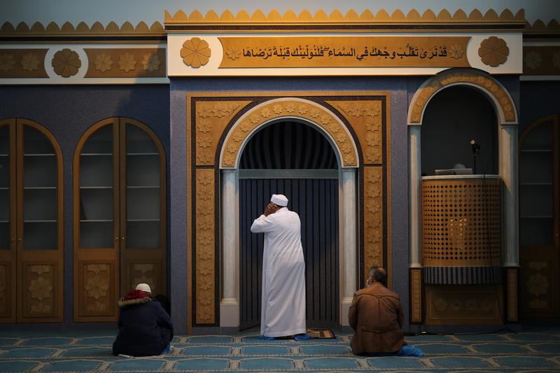 Reuters's tweet photo. Athens' first mosque in nearly 200 years opens for Friday prayers https://t.co/vETaPgDOal https://t.co/ymZmPu7kab