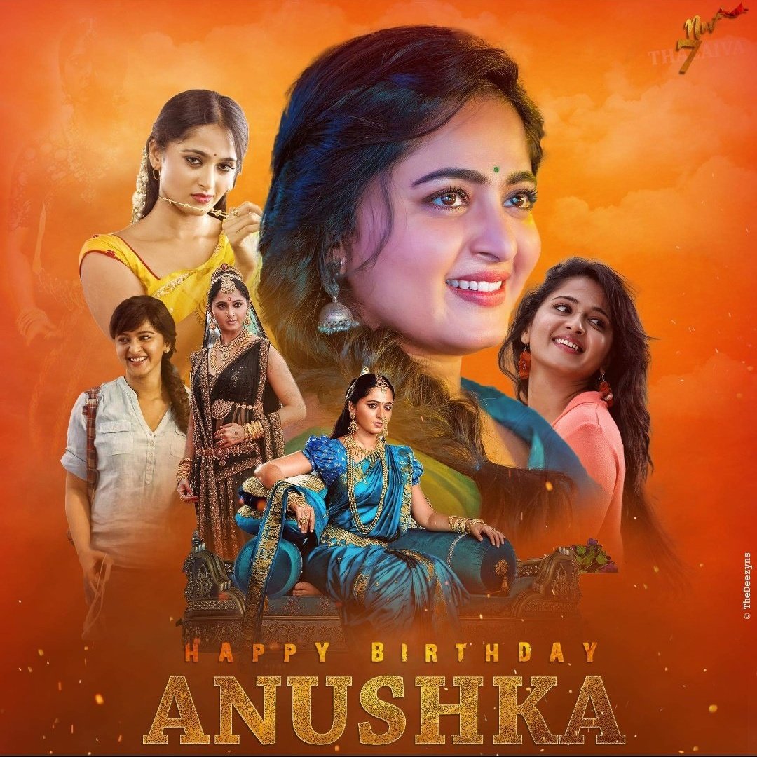  Happy birthday to the one and only SUPERSTAR Anushka Shetty                       