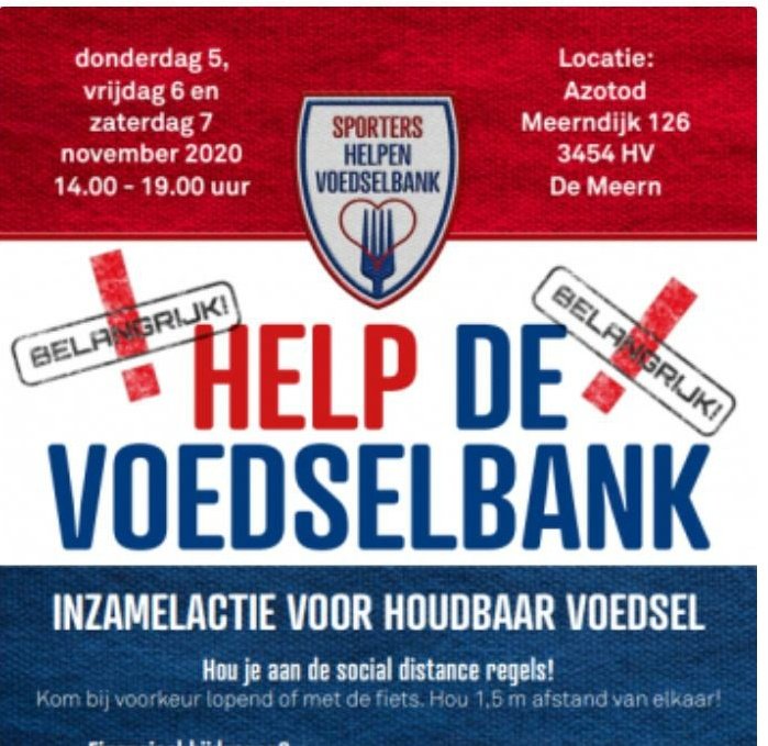 PVCVVleuten's tweet photo. Heren, morgen laatste kans om in te zamelen.
#voedselbank #vleuten #demeern #azotod https://t.co/rSqK9n6AOd