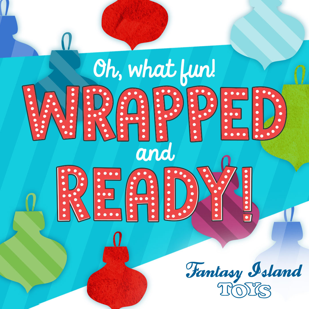 We'll help you make it through the season... 
#FantasyIslandToys #shoplocal #shopsmall #shopfairhope #downtownfairhope #fallintofairhope #kidsgiftideas #toys #gifts #WeGiftWrap