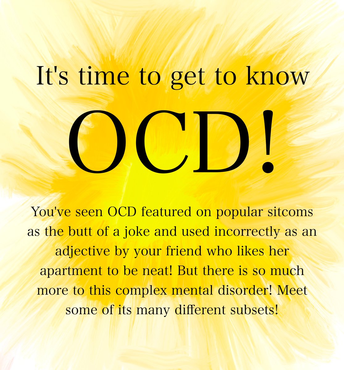It's time to learn a little bit more about OCD! I teamed up with  @JasonAdamK to help explain this complex disorder! (Images, his! Words, mine!)