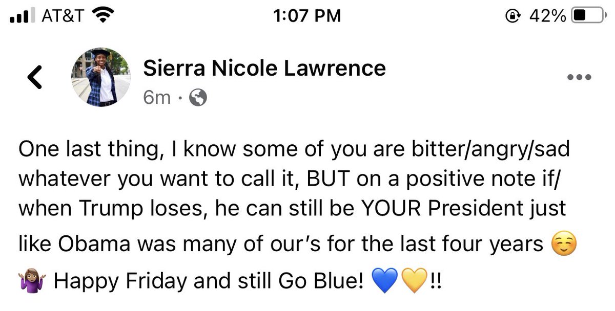 Sierra22_GoBlue's tweet photo. Happy Friday and Go Blue 💛💙 https://t.co/BgbzVlCUVO