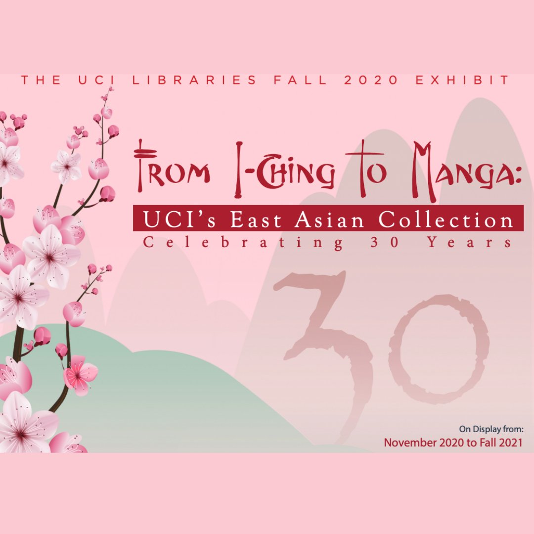 ucilibraries's tweet photo. #UCILibraries is celebrating the 30th anniversary of our #EastAsianCollection with a new *Virtual* exhibit opening November 18! Register for the opening virtual event to celebrate with us! https://t.co/5y8qv08uHP

#UCI #ZotSmarter #EAC30 #SpecialCollections #UCiVirtualEvents https://t.co/EIHmBOWtVE