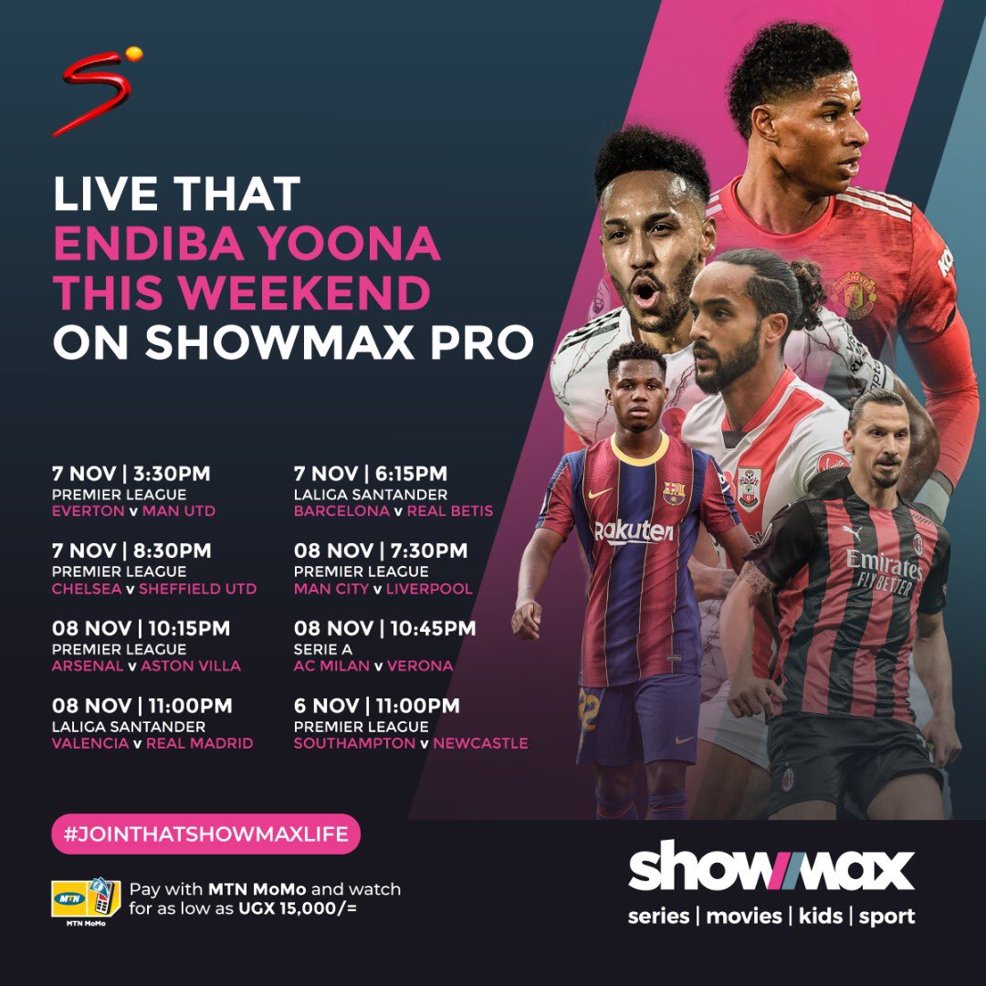 mwebaza_daniel's tweet image. Live #ThatshowmaxLife with showmax Pro, you get to access all your sports action live on your mobile phone for as low as 33,600ugx  courtesy of @ShowmaxOnline &amp;amp; @SuperSportTV . You can now subscribe using your @mtnug momo at showmax.com 🔥#JoinThatShowmaxLife