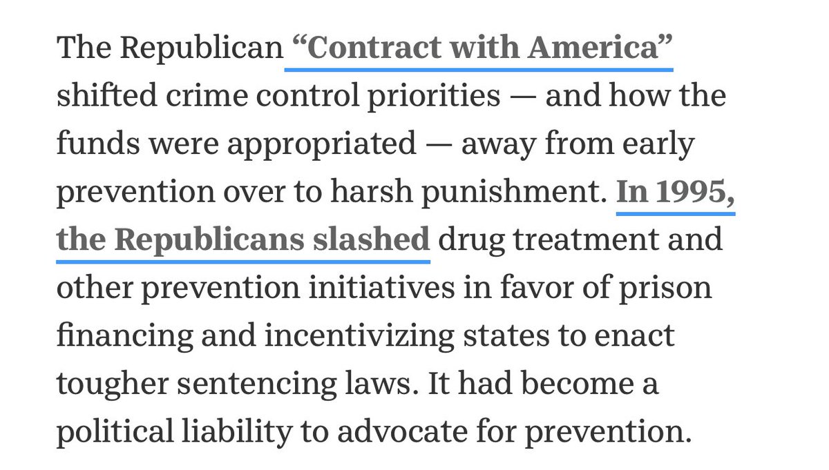 Annnnd, reporting puts blame for the bill's extremes on the right. Biden himself has never blamed Republicans since he led the bill, and I know we're not used to people not pointing fingers. Below is a USA Today breakdown: (**Note the name of the republican platform, BTW.)