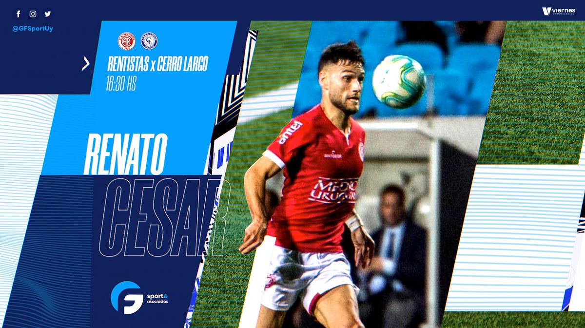 GFSportUy's tweet photo. Día de partido| @RENTISTASSAD vs @CerroLargoFc. Vamos @RenatoCesar16! #gfsport #GFPlayers #uruguayo ⚽️🇺🇾 https://t.co/qmx5id0Z5v
