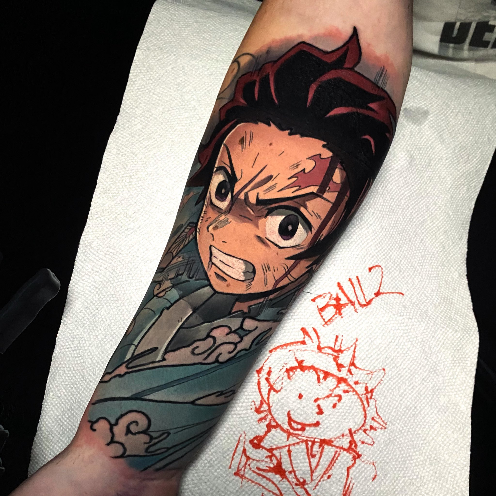 Mike Randazzo on Twitter: "Water breathing tanjiro from demon slayer done  the other day! https://t.co/zsIyLrlExU" / Twitter