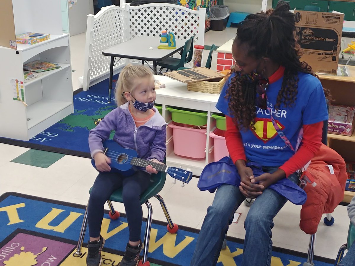 dedrington's tweet photo. @Huntshounds Musical day in Pre-K with the ukulele.@RCS_NC https://t.co/eLa7j8ctNc