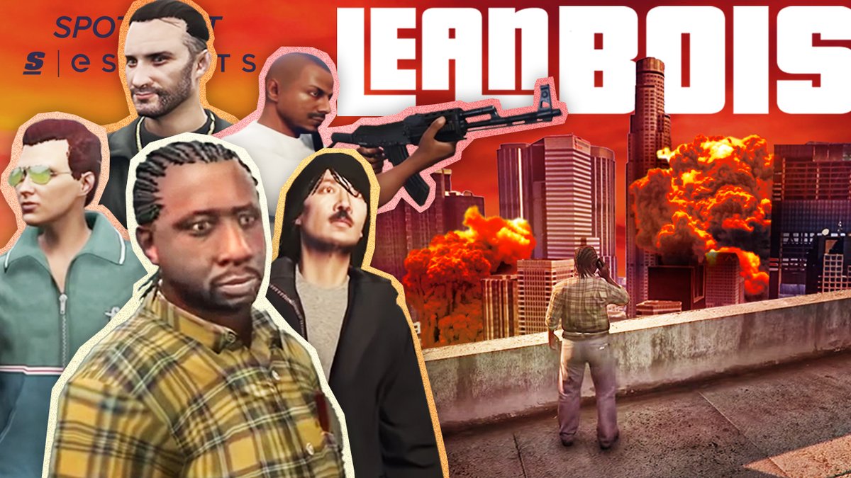 theScoreesports's tweet photo. The Ballas, the Chang Gang, the Misfits - they’re all running around terrorizing Los Santos. 

But everything would have been fine if it wasn’t for those damn #Leanbois.

https://t.co/jH5NOQiKD7 https://t.co/EetGgEhyNG
