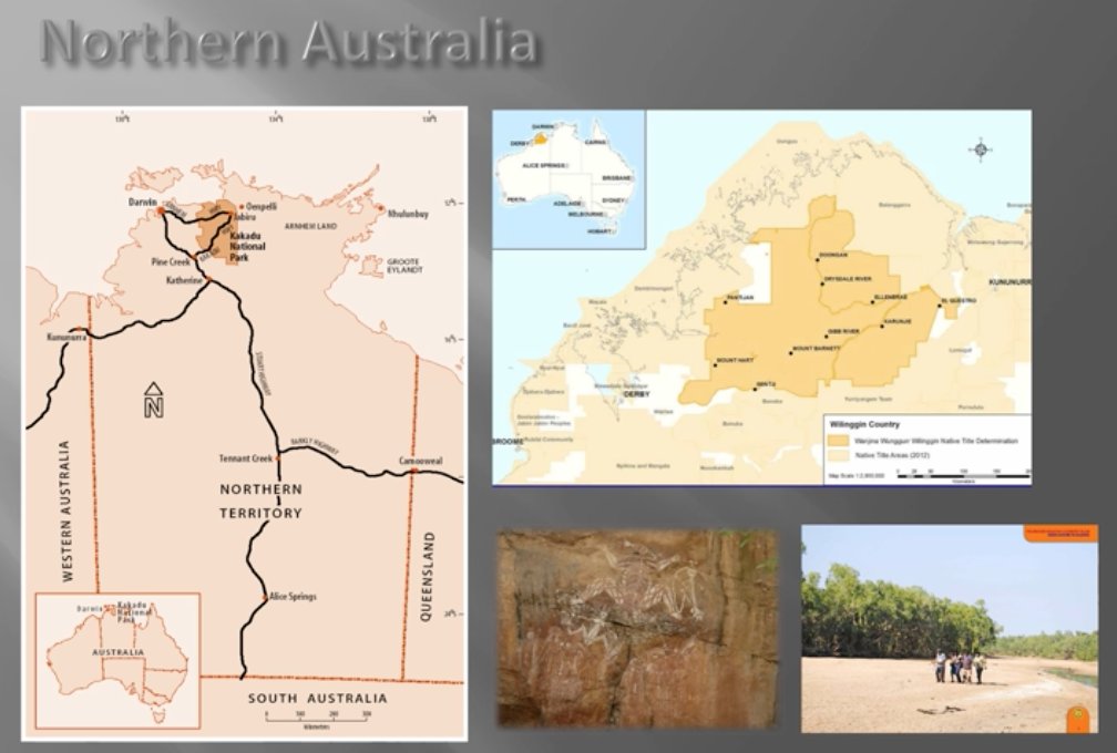 Map of where Kakadu National Park is. Estimated 20,000 rock art sites!  #IICCongress