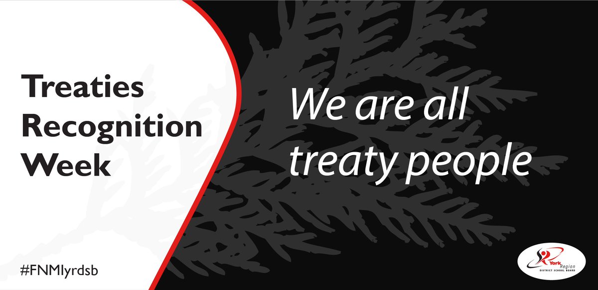 YRDSB's tweet photo. Thank you to everyone who engaged in learning for #TreatiesRecognitionWeek.
 
Let’s remember that treaties aren’t just something we should talk about once a year. They are ongoing agreements &amp; need to be honoured accordingly. Stay tuned for more learning . #FNMIyrdsb https://t.co/SV3hiSh3nh