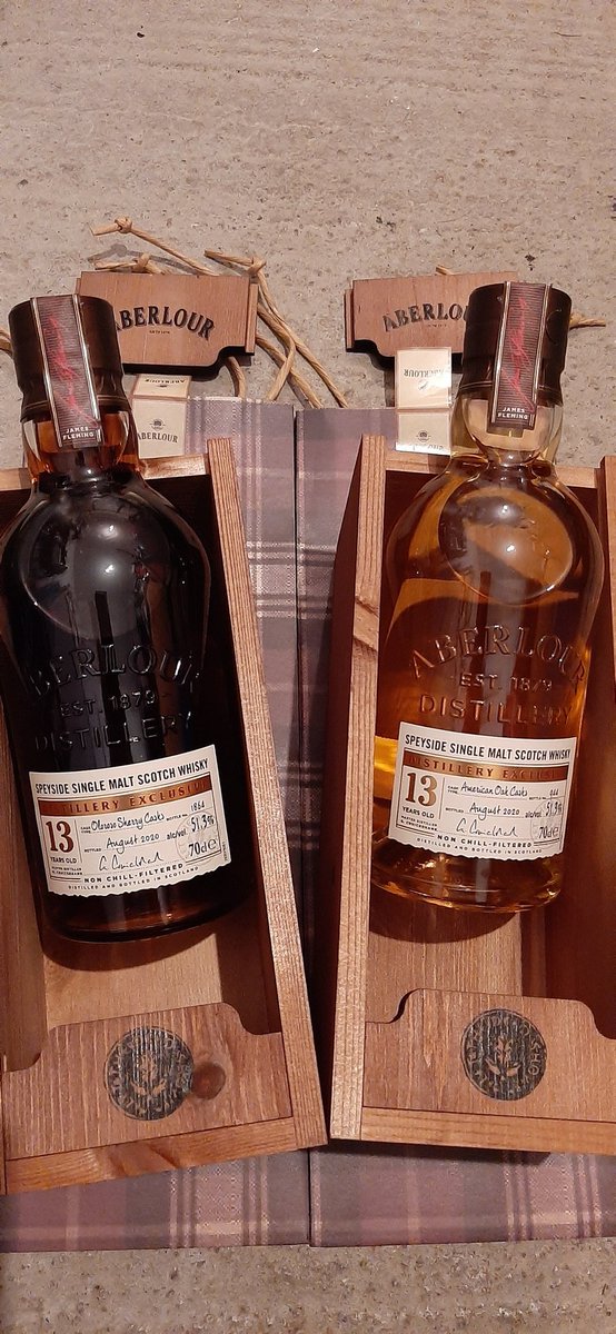 Huge thanks to the team @AberlourVC for their help in buying these beauties! 
In these uncertain times it's great to physically go into a visitor centre, chat to the knowledgeable staff and  buy a fantastic product!
#letthedeedshow #whisky #scotch #5☆visitorcentre