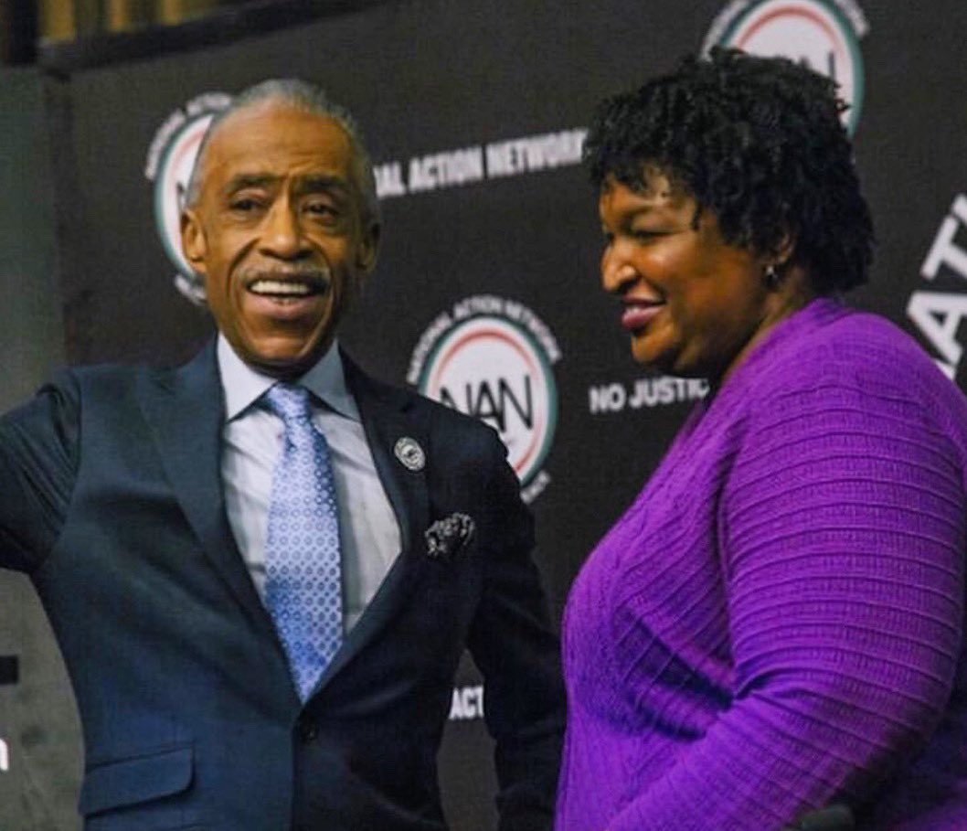 TheRevAl's tweet photo. Let’s give all due respect to Stacey Abrams. Her work and diligence has changed Georgia Politics. Whatever the results end up being, she effectively changed the game. https://t.co/e4WsrO7RD3