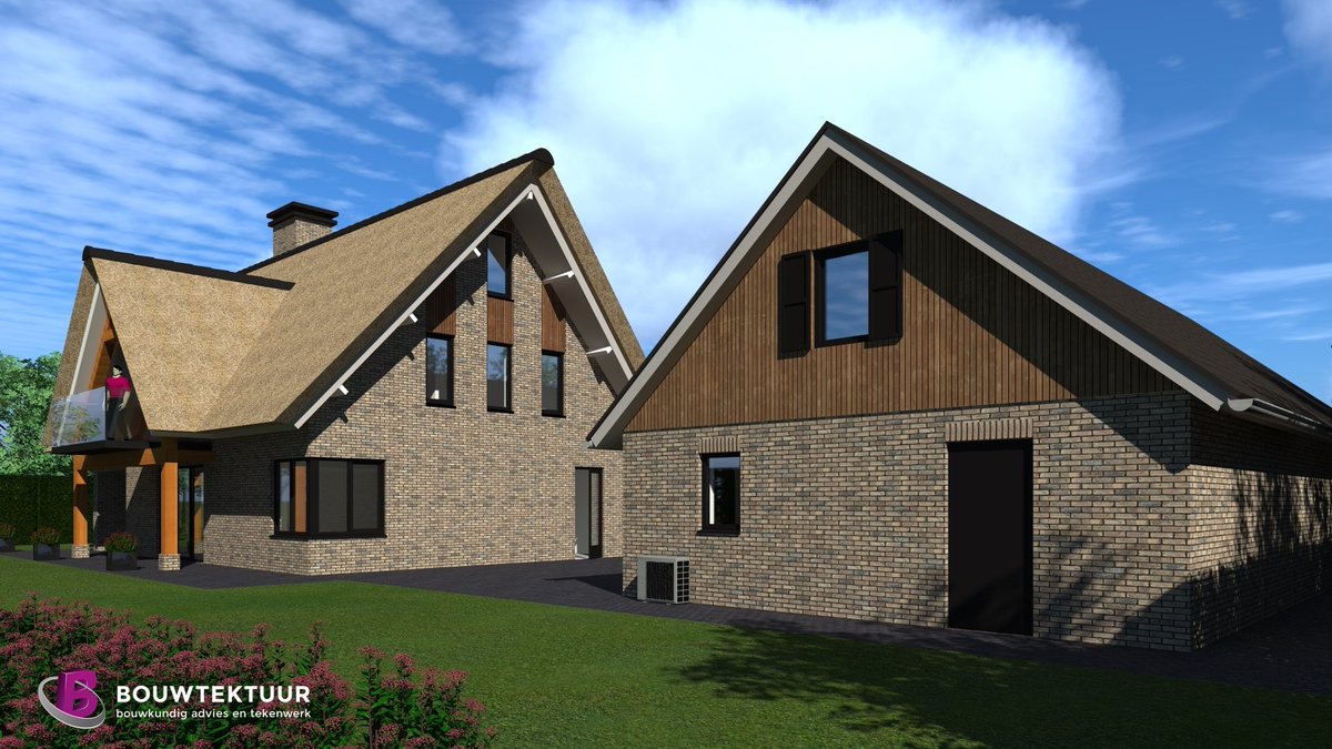 Langs de kronkelende Vecht in Dalfsen wordt deze fraaie rietgedekte woning met bijpassend bijgebouw gerealiseerd.
#ontwerp #vergunning #bouwtektuur

Uitvoering:
Pekkeriet Dalfsen B.V.
Bouwbedrijf Van Pijkeren B.V.
Morrenhof-Jansen Installatiebedrijven