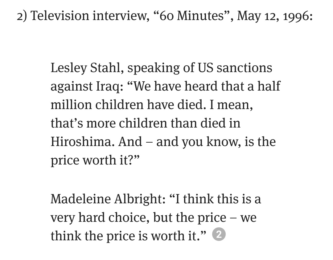 First two images: more from Aimé Césaire.Keep his words in mind when you read the last two images: statements made by former Secretary of State Madeleine Albright, who received a Presidential Medal of Freedom from Barack Obama in 2012 and has been a firm critic of Donald Trump.