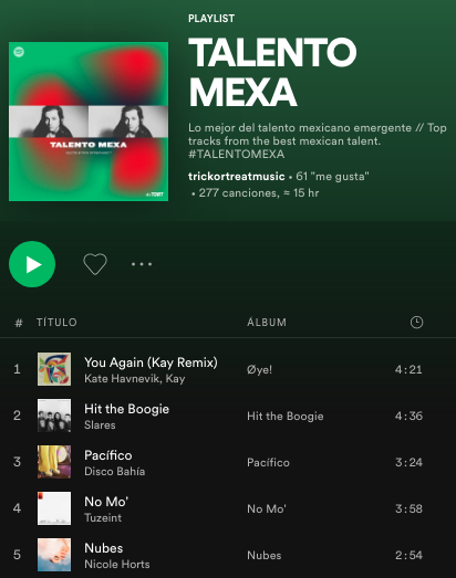 slaresband's tweet photo. #TalentoMexa #Playlist #Spotify @trickortreatmusic 🙌💥❤ https://t.co/3LlUYp7i6K