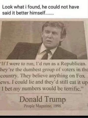 Did he say that??? Really 🤣
#TrumpMeltdown #TrumpIsLosing #Trump2020 
<a href="/realDonaldTrump/">Donald J. Trump</a>