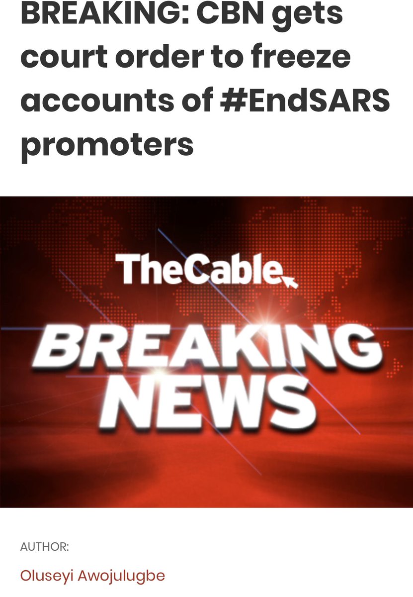sowore's tweet photo. #Endsars  Godwin Emefiele, the Gov of @cenbank is one the most dangerous persons in the @MBuhari regime, yesterday I reported his activities, what’s more sinister about him is his smooth relationship with those influencers who could be calling this criminal out! #RevolutionNow https://t.co/EUOKhFq3lx
