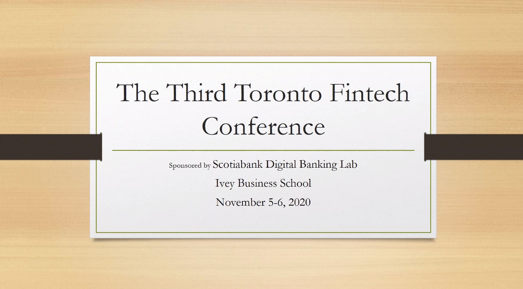 Ivey FinTech on Twitter: "The winner of the best PhD paper prize at the 3rd Toro
