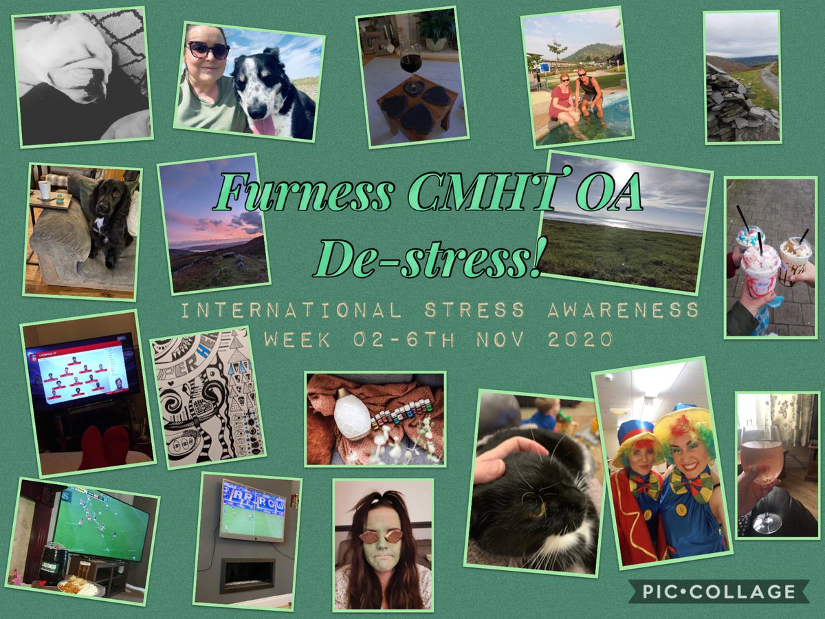 Kayew25's tweet photo. Furness CMHT Older Adults have spent the week sharing their favourite ways of relaxing &amp; having some fun via our Team WhatsApp group. @LscftL #InternationalStressAwarenessWeek https://t.co/y1ZrDQDzmp