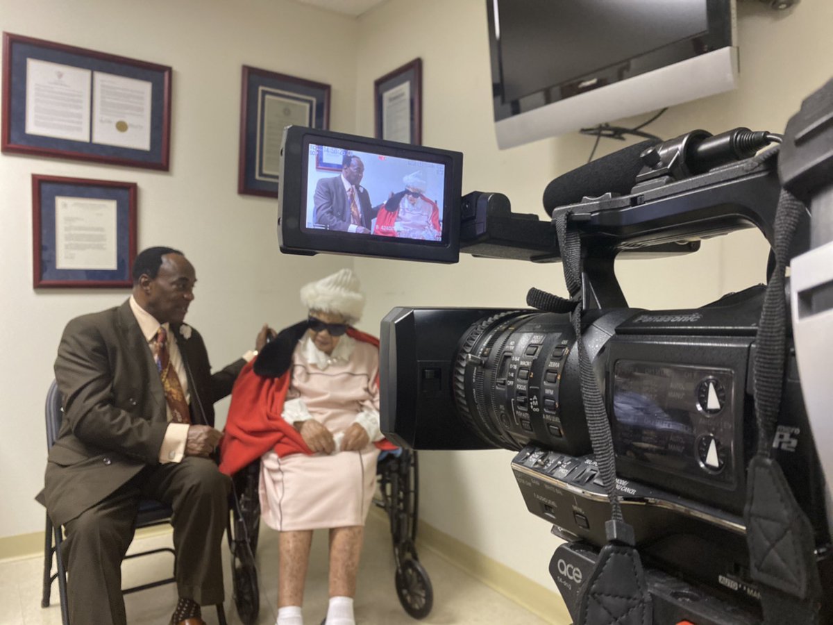 AkilahDavisTV's tweet image. Last week I introduced you all to Fayetteville native Gertrude Stackhouse, 102, who voted for the first time ever. Viewers wanted to know what took so long to vote. At 6: why the granddaughter of runaway slaves waited all these years and how that moment inspired others. #abc11