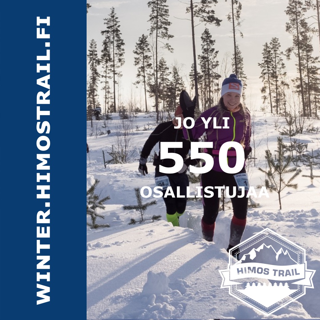 HimosTrail's tweet photo. Himos Winter Trail 29.-30.1.2021! Juokse mukaan: https://t.co/FaKyVslDmu

Osallistujakiintiöstä alle 40% vapaana. Koe talven ihmemaa Himoksella ja varaa paikkasi, kun niitä vielä saa!

#polkujuoksu #trailfi #trailrunning #suunnistus #juoksu #himosjämsä #himostrail #himoslomat https://t.co/ENk2gO400Y
