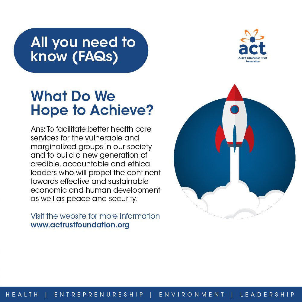 ACTFoundation_'s tweet photo. Are you getting ready?
It’s 3 days to go! Join us in building a sustainable Africa.
Swipe left to get answers to some questions that you might have.
#ACTGrantcycle https://t.co/rm6EeCehrD