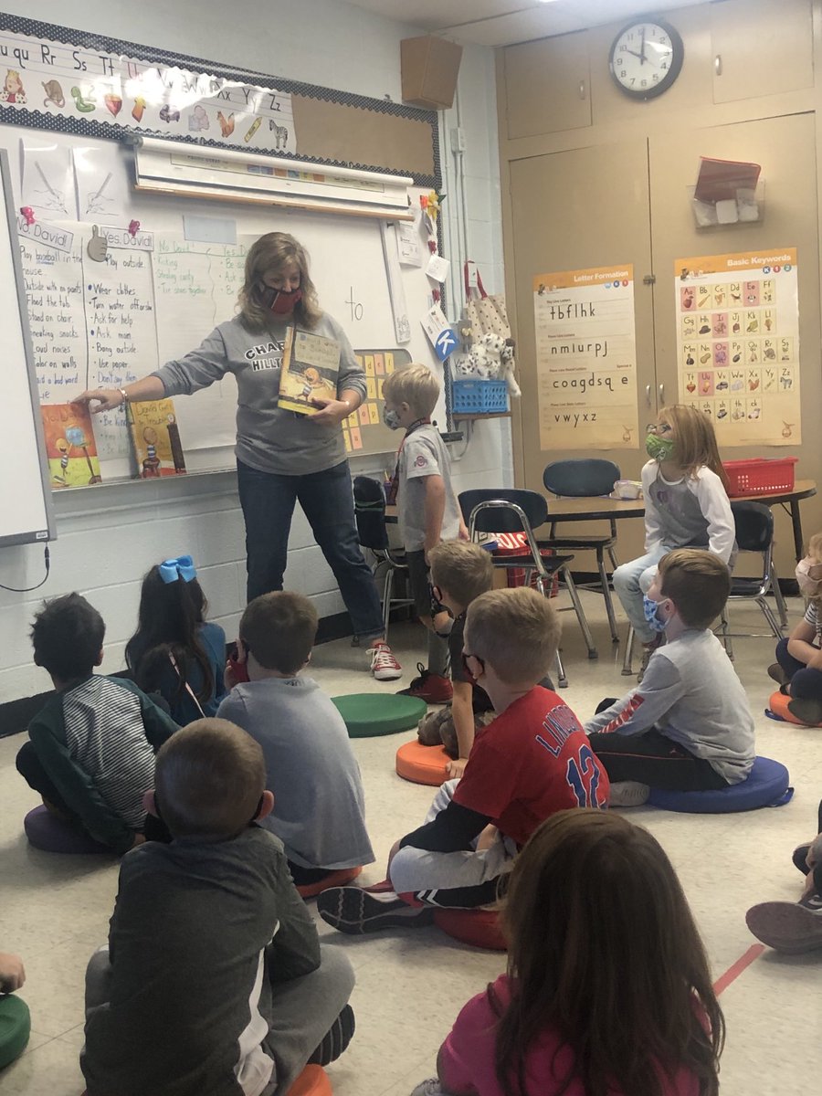 KellyAnnMoran's tweet photo. We learned about school rules and how to be safe through our study of No David books. #literacyandlifelessons #MapleK #TinyToppers @ChardonSchools https://t.co/49PuPZpyUZ