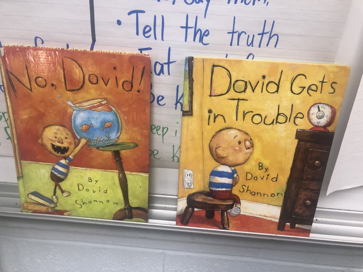 KellyAnnMoran's tweet photo. We learned about school rules and how to be safe through our study of No David books. #literacyandlifelessons #MapleK #TinyToppers @ChardonSchools https://t.co/49PuPZpyUZ