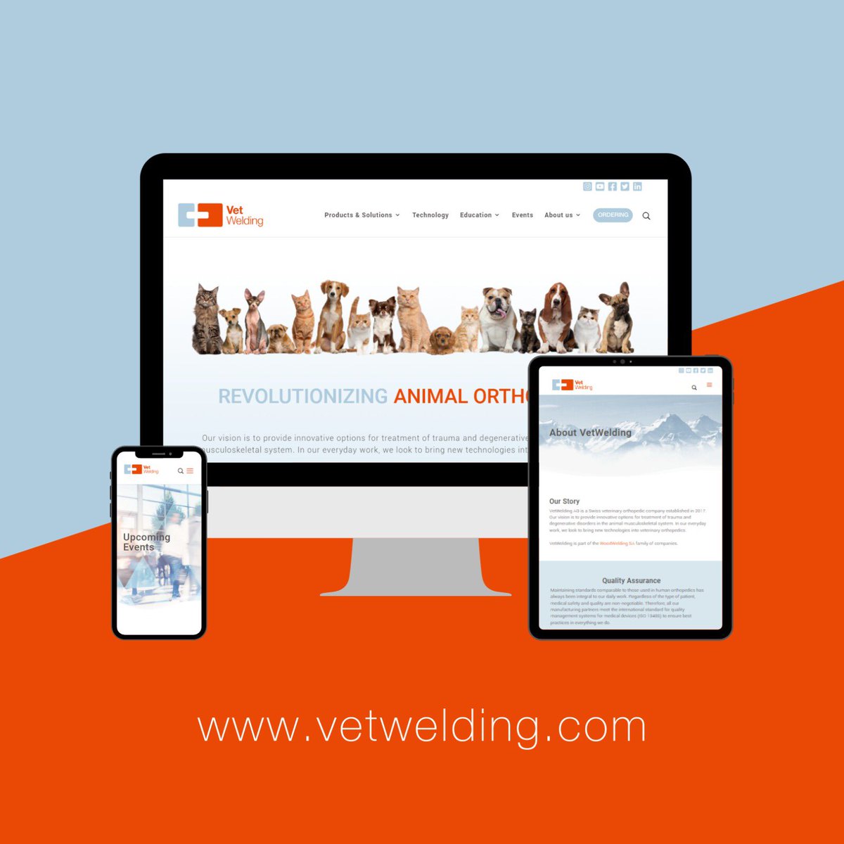 VetWelding's tweet photo. We are very happy to announce the launch of our new website 🥳 🚀 have a look: https://t.co/HeSXRzQmva

#websitelaunch #vetwelding #animalorthopedics https://t.co/cCs0tJmZfa