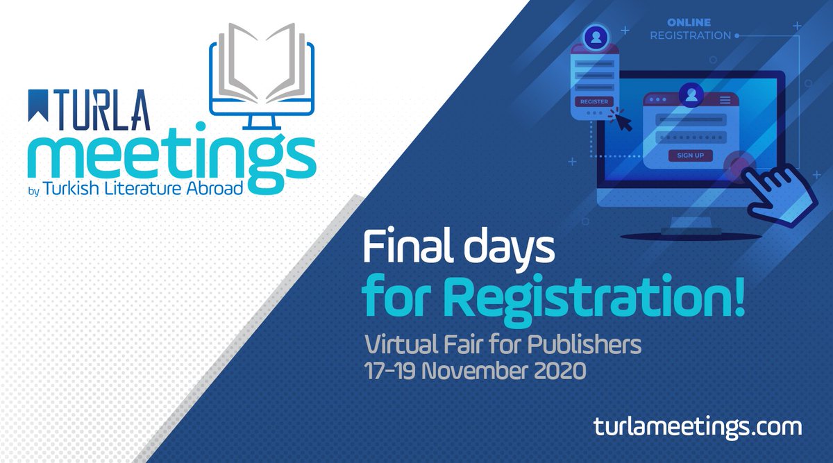 TURLA (@turlameetings) on Twitter photo Istanbul is calling!
Publishers, let’s meet online on 17-19 November 2020 with easy to use interface of TURLA Meetings Virtual Fair. Register now!
<a href="/TCKulturTurizm/">T.C. Kültür ve Turizm Bakanlığı</a> <a href="/itokurumsal/">İstanbul Ticaret Odası (İTO)</a> <a href="/basyaybir/">Basın Yayın Birliği</a> Istanbul is calling!
Publishers, let’s meet online on 17-19 November 2020 with easy to use interface of TURLA Meetings Virtual Fair. Register now!
<a href="/TCKulturTurizm/">T.C. Kültür ve Turizm Bakanlığı</a> <a href="/itokurumsal/">İstanbul Ticaret Odası (İTO)</a> <a href="/basyaybir/">Basın Yayın Birliği</a>