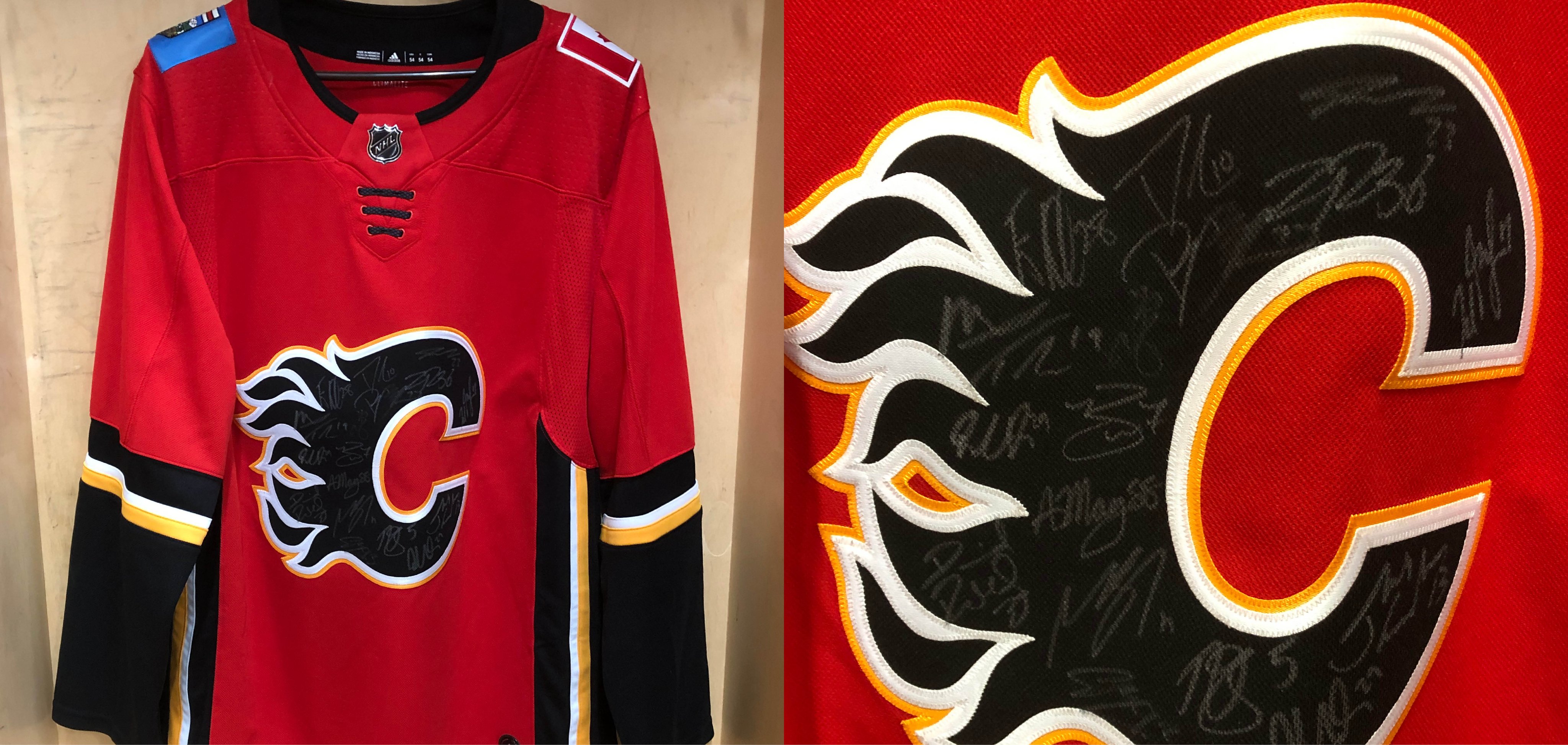 Calgary Flames Autographed Jerseys, Signed Flames Jerseys