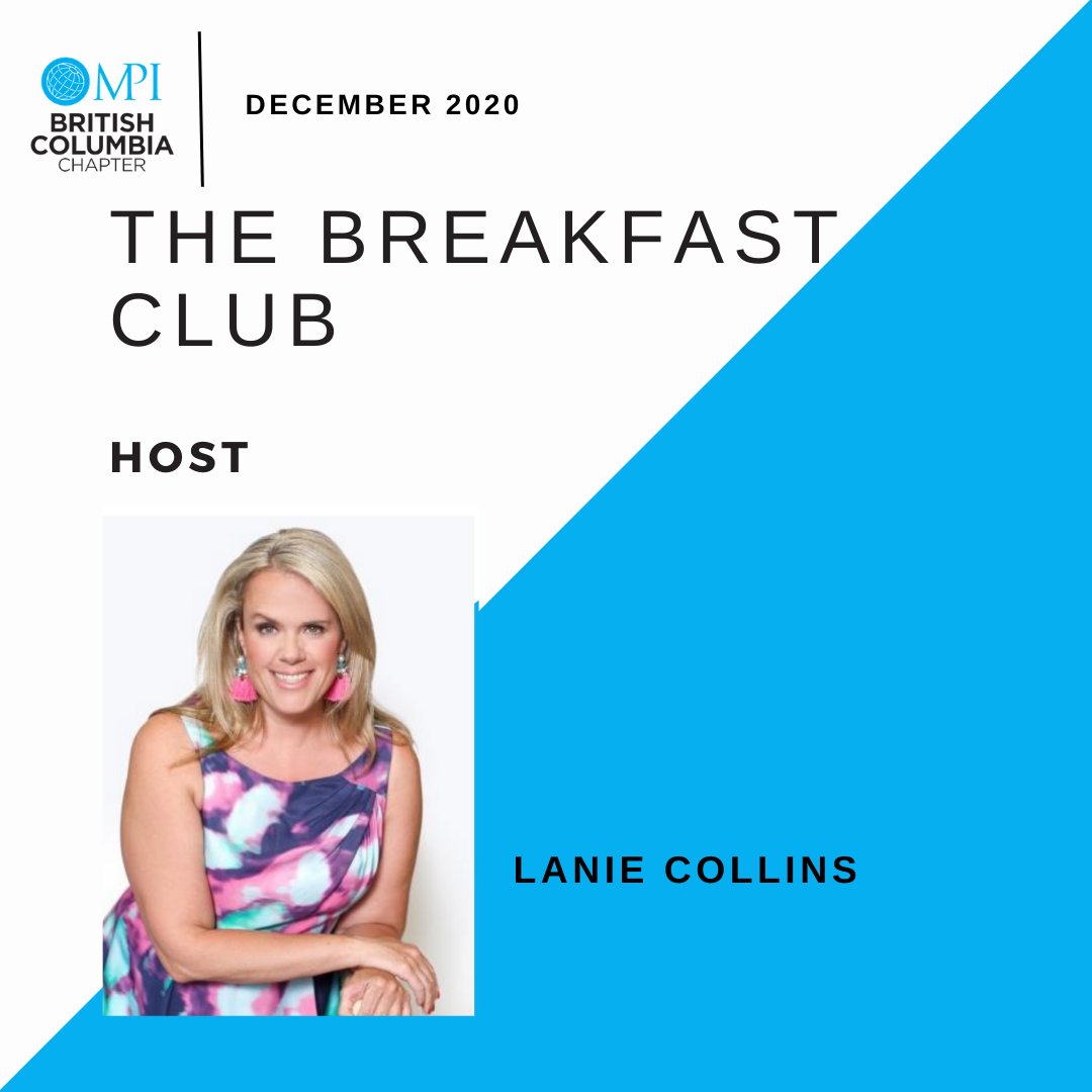 Join us for our December 3rd Virtual Breakfast club! We will discuss what is happening with venues through Vancouver during COVID-19! Industry insights and fun trivia. Winner gets a prize! Register today: us02web.zoom.us/meeting/regist…
#mpibcmeets #meetingprofs #thebreakfastclub