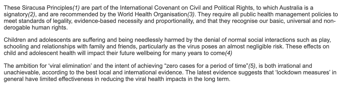 Letter by Covid Medical Network-  #Australia  @cmnvic10/n https://covidmedicalnetwork.com/about-covid-medical-network/declaration-statement.aspx