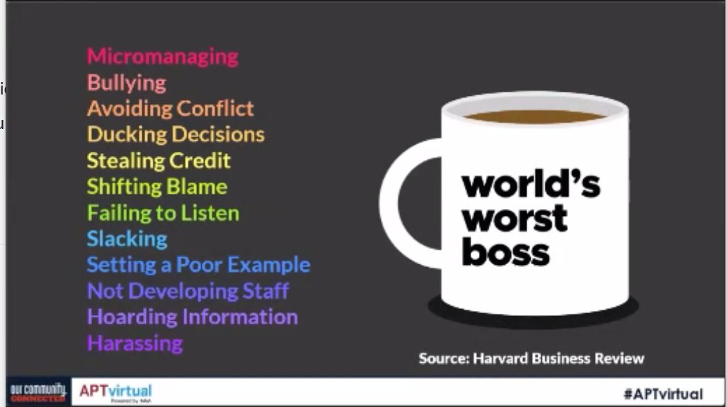 loebsackbrownle's tweet photo. Have you ever left a job because of a disconnect with your supervisor? If you want this to stop happening, look at the employee boss relationship. @NAAhq #APTVirtual #LeadershipCoaching https://t.co/8WzHD6MFRN